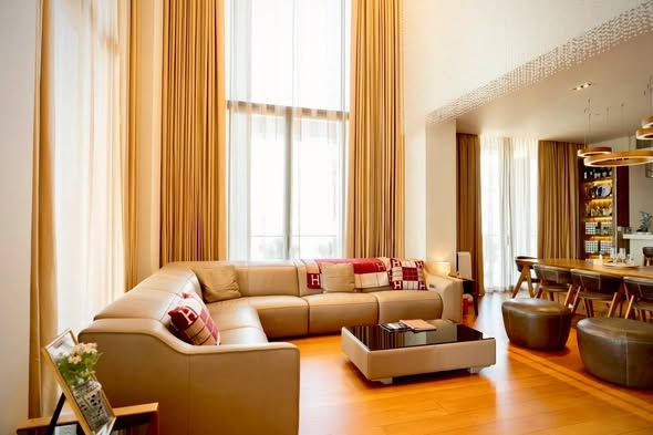 living room of The Sukhothai Residences