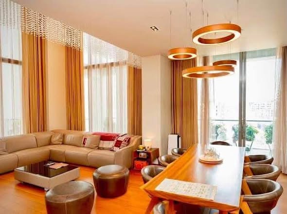 living room and room interior of The Sukhothai Residences