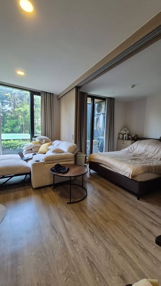 bedroom and living room and room interior of The TEAK Sathon-Lumphini