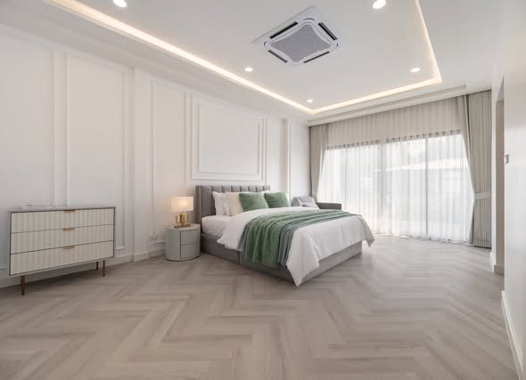bedroom of The Town Condo