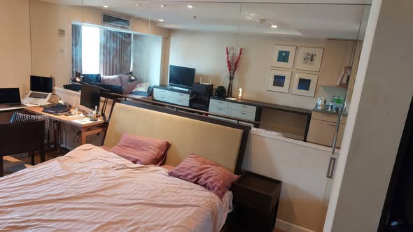 bedroom of The Trendy Office Building