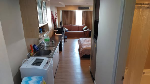 bedroom of The Trendy Office Building