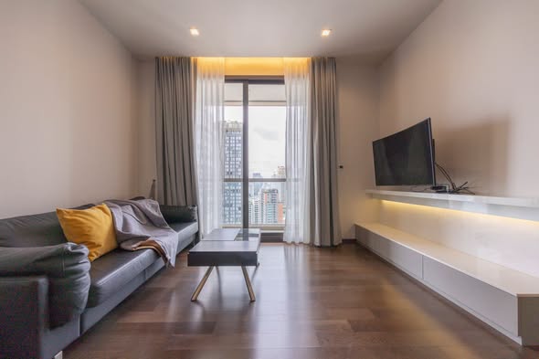 living room and bedroom of THE XXXIX