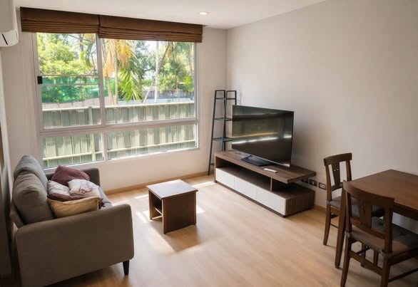 living room and bedroom and room interior of Tree Condo Sukhumvit 42