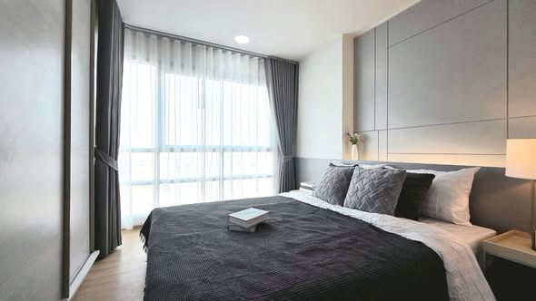 bedroom of U Delight @ Huai Khwang Station