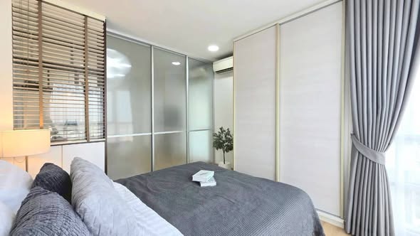 bedroom and room interior of U Delight @ Huai Khwang Station