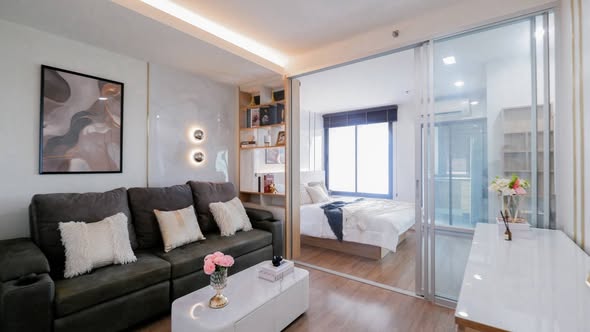 living room and bedroom of U Delight Residence Riverfront