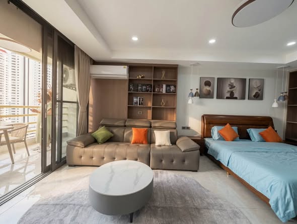 living room and bedroom of View Talay 5D
