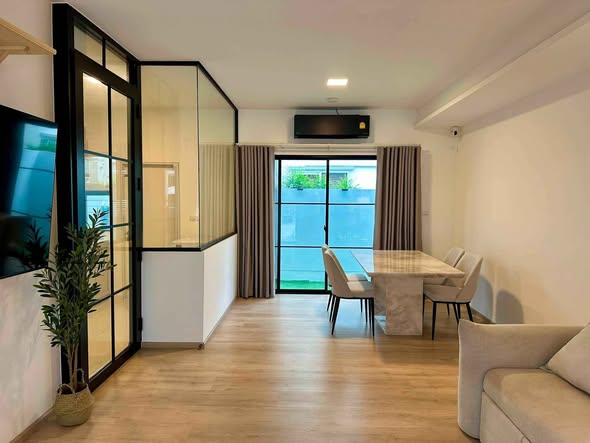 living room and room interior of Villaggio 3 Srinakarin-Bangna