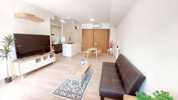 living room and bedroom of Villaggio Srinakarin-Bangna 2