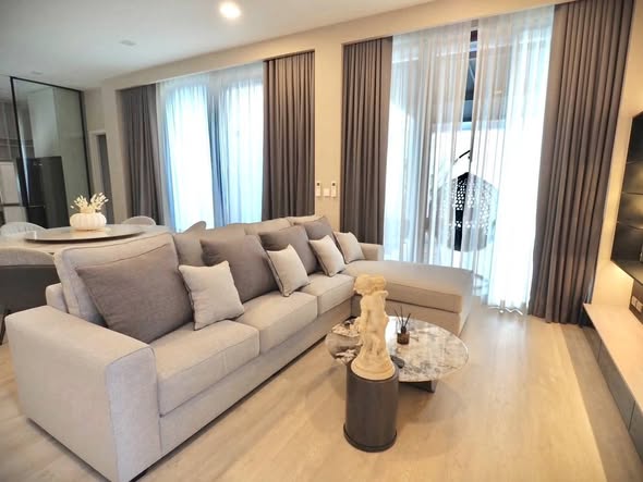 bedroom and living room of VIVE กรุงเทพกรีฑา
