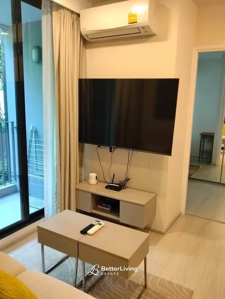 living room and bedroom of VTARA36 Condominium