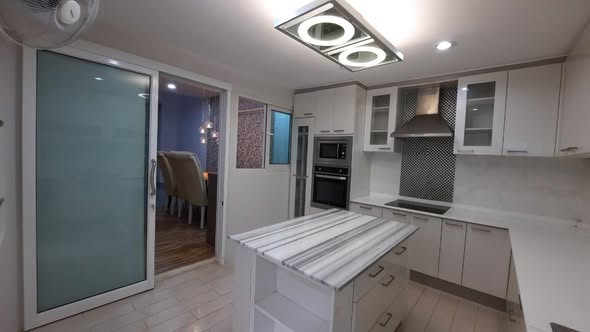 room interior and kitchen of Waratthon Ville