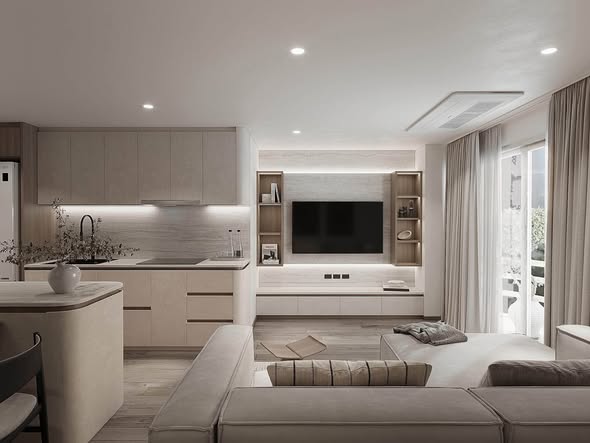 living room and kitchen of Waterford Park Rama 4