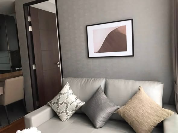 living room and bedroom of Wish Signature II Midtown Siam