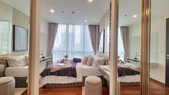 bedroom and room interior of WISH Signature Midtown Siam (วิช ซิกเนเจอร์ มิดทาวน์ สยาม)