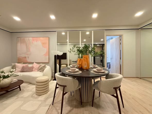 living room and room interior of XT Phayathai