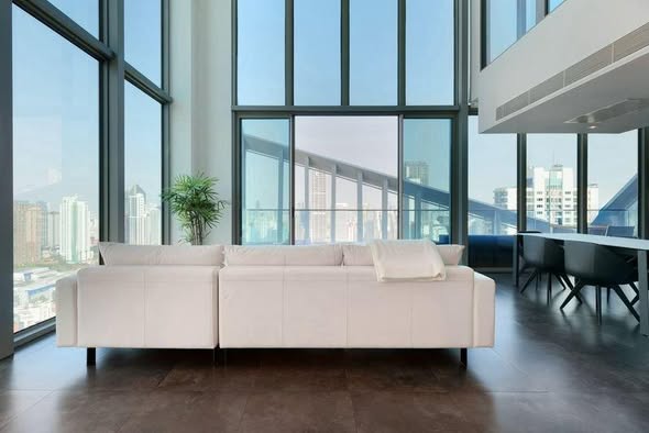 living room and room interior of Zenithar Penthouse