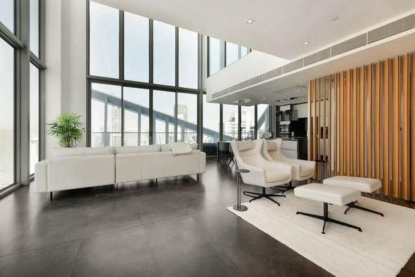 living room and room interior of Zenithar Penthouse