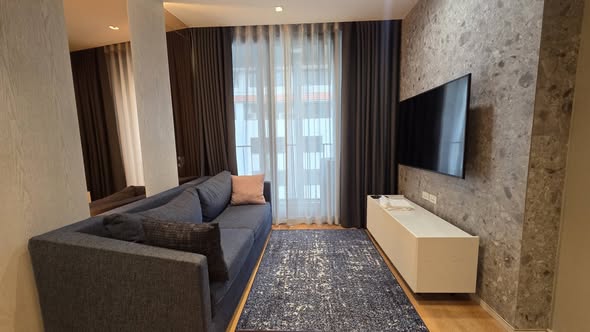 bedroom and living room of 111 Luxury Residence