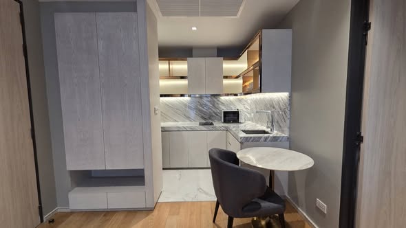 room interior and kitchen of 111 Luxury Residence