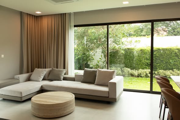 living room and room interior of มัณฑนา บางนา กม.15 | MANTANA Bangna km. 15