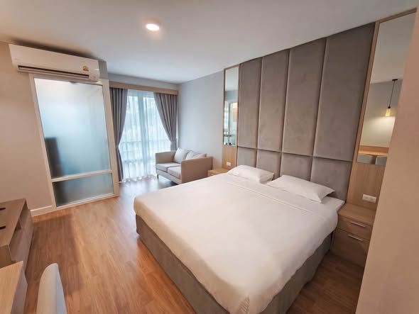 bedroom of ไอเฮ้าท์คอนโดพระราม9-เอกมัย(ตึกA)