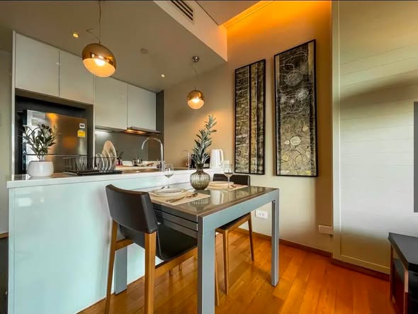 living room of AEQUA Residence Sukhumvit 49 dad no3