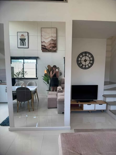 living room and room interior of Altitude Kraf Bangna