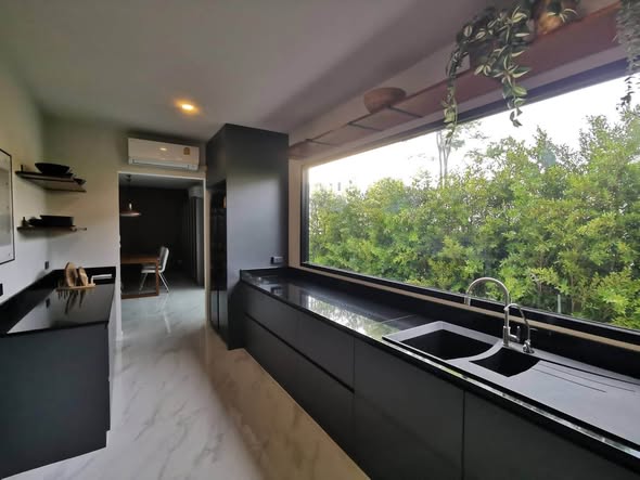 room interior and kitchen of Altitude Kraf Bangna