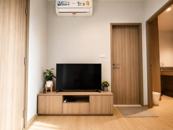 bedroom and living room and room interior of Altitude Unicorn Sathorn