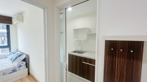bedroom and room interior of Apool Condo