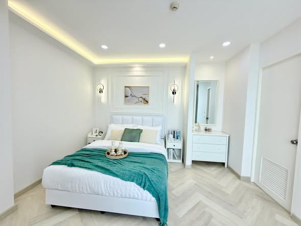 bedroom of Apple Condominium