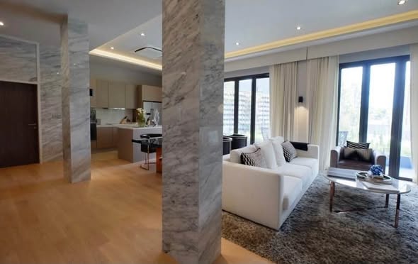 living room and room interior of Arna Ekamai