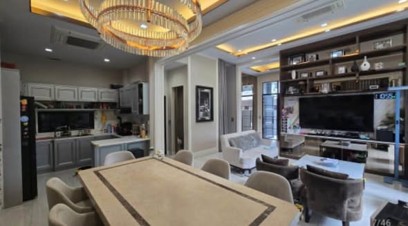 living room and kitchen of อาร์เทล เอกมัย-รามอินทรา | Artale Ekkamai-Ramintra