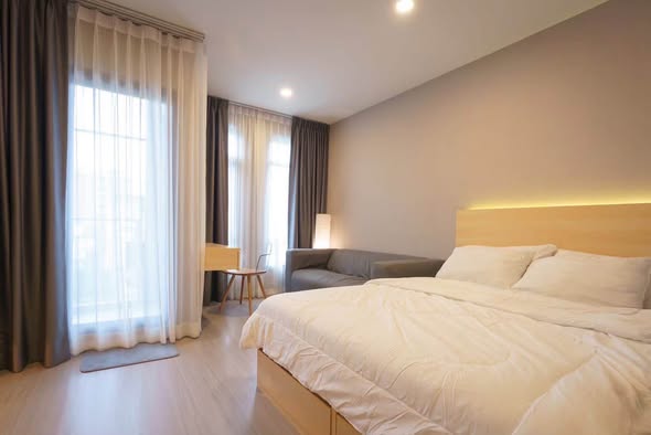 bedroom of Aspire Asoke-Ratchada