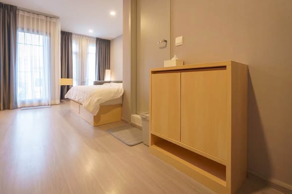 bedroom of Aspire Asoke-Ratchada