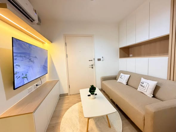 bedroom and living room of Aspire Ngamwongwan
