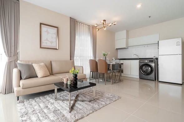 bedroom and living room of Aspire Rama 9