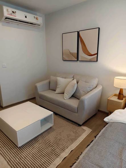 living room and bedroom of Aspire Sukhumvit-Rama 4