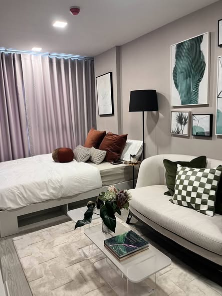 living room and bedroom of Atmoz Oasis Onnut