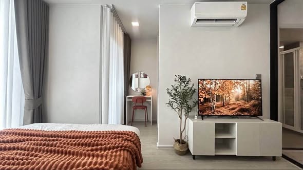 living room and bedroom of Atmoz Oasis Onnut