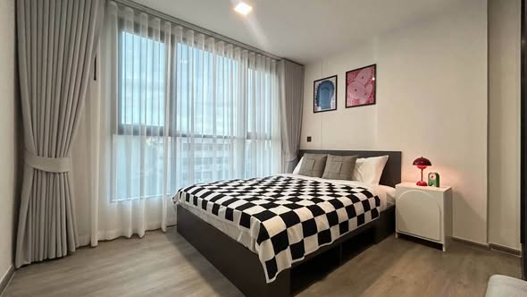 bedroom of Atmoz Palacio Ladprao Wanghin | แอทโมซ พาลาซิโอ ลาดพร้าว วังหิน