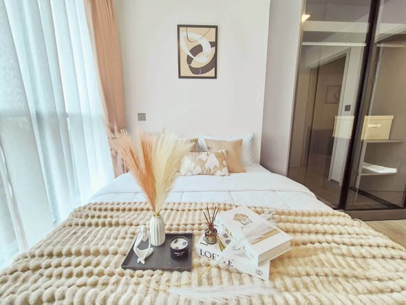 bedroom of Atmoz Palacio Ladprao Wanghin | แอทโมซ พาลาซิโอ ลาดพร้าว วังหิน