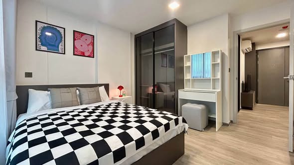 bedroom of Atmoz Palacio Ladprao Wanghin | แอทโมซ พาลาซิโอ ลาดพร้าว วังหิน