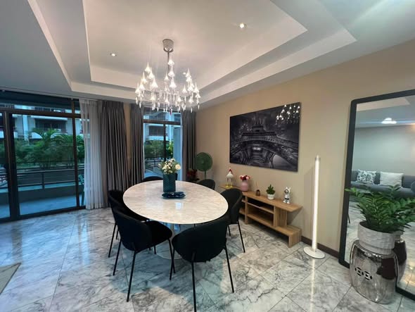 living room and room interior of Baan Green Town