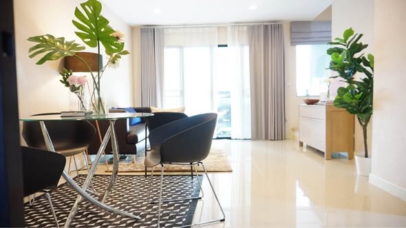 living room of Baan Klang Muang Rama 9 – Ramkhamhaeng
