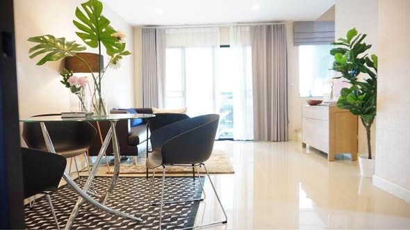 living room of Baan Klang Muang Rama 9 – Ramkhamhaeng