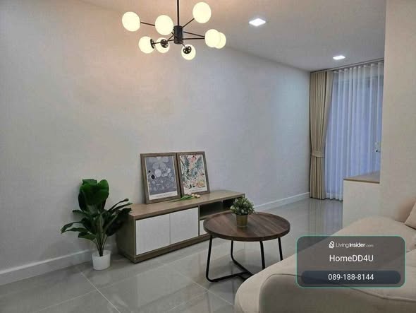 living room and bedroom of Baan Vibhavi Condo
