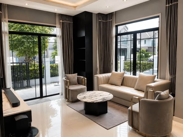 living room of Bangkok Boulevard Ramintra-Serithai 2